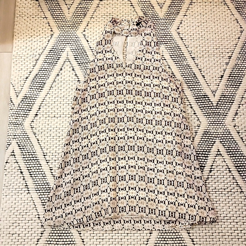 Olivaceous Snaky Print Dress